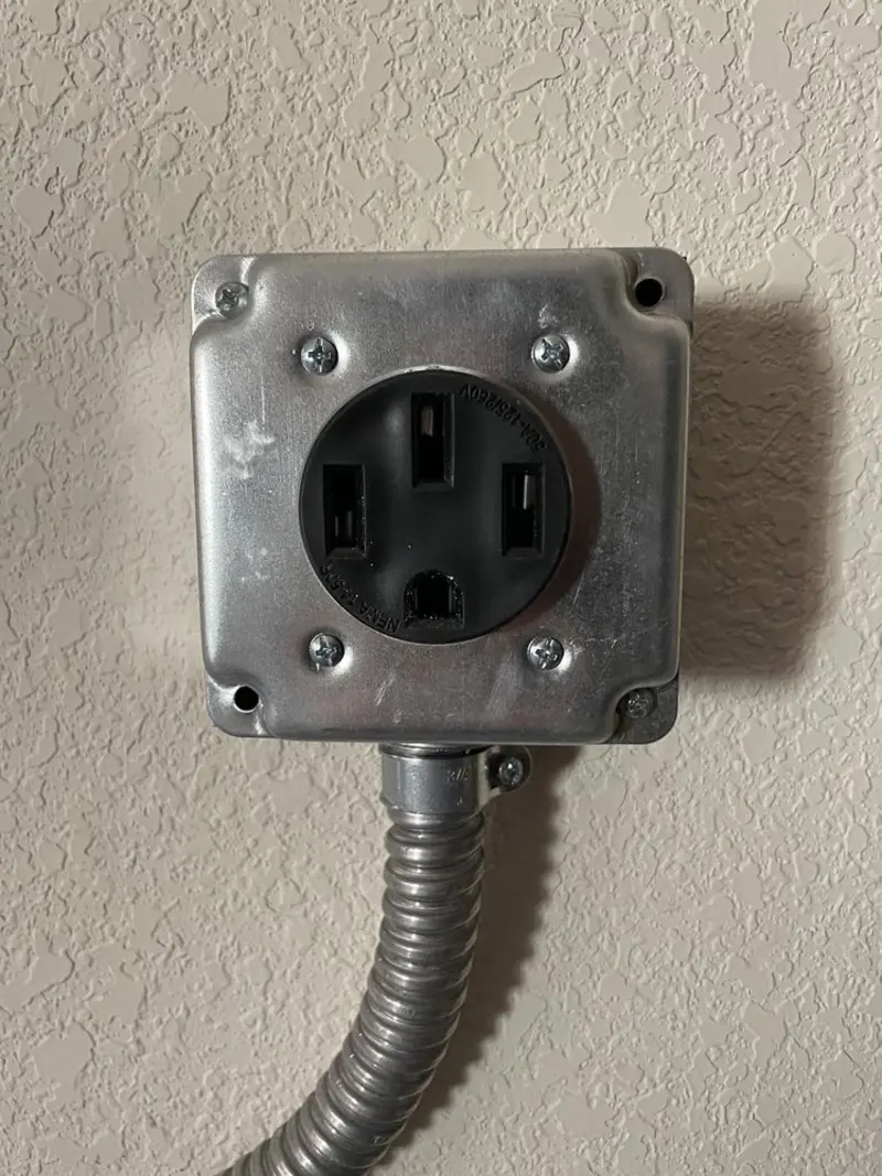 NEMA 14-50 outlet installed for Smart Home Electrical in Anthem